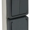 Handson opbouw combinatie stopcontact/serie schakelaar spatwaterdicht Discount