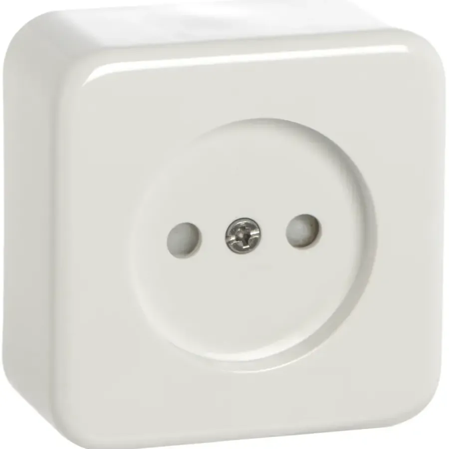 Handson Opbouw enkel wandcontactdoos wit Outlet