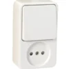 Handson Opbouw wandcontactdoos met schakelaar wit Sale