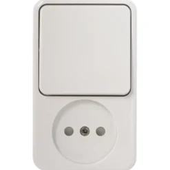 Handson Opbouw wandcontactdoos met schakelaar wit Sale