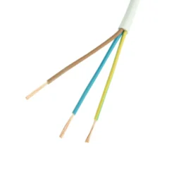 Handson Stroomkabel 3 x 1mm² Wit 15 Meter Outlet