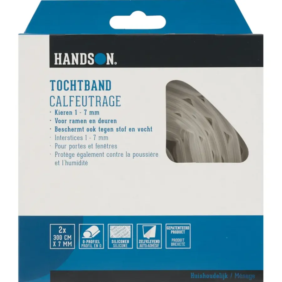 Handson tochtband O-profiel siliconen transparant 3 meter 2 stuks Discount