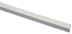 Handson tochtstrip wit aluminium 93 cm met grijze borstel New