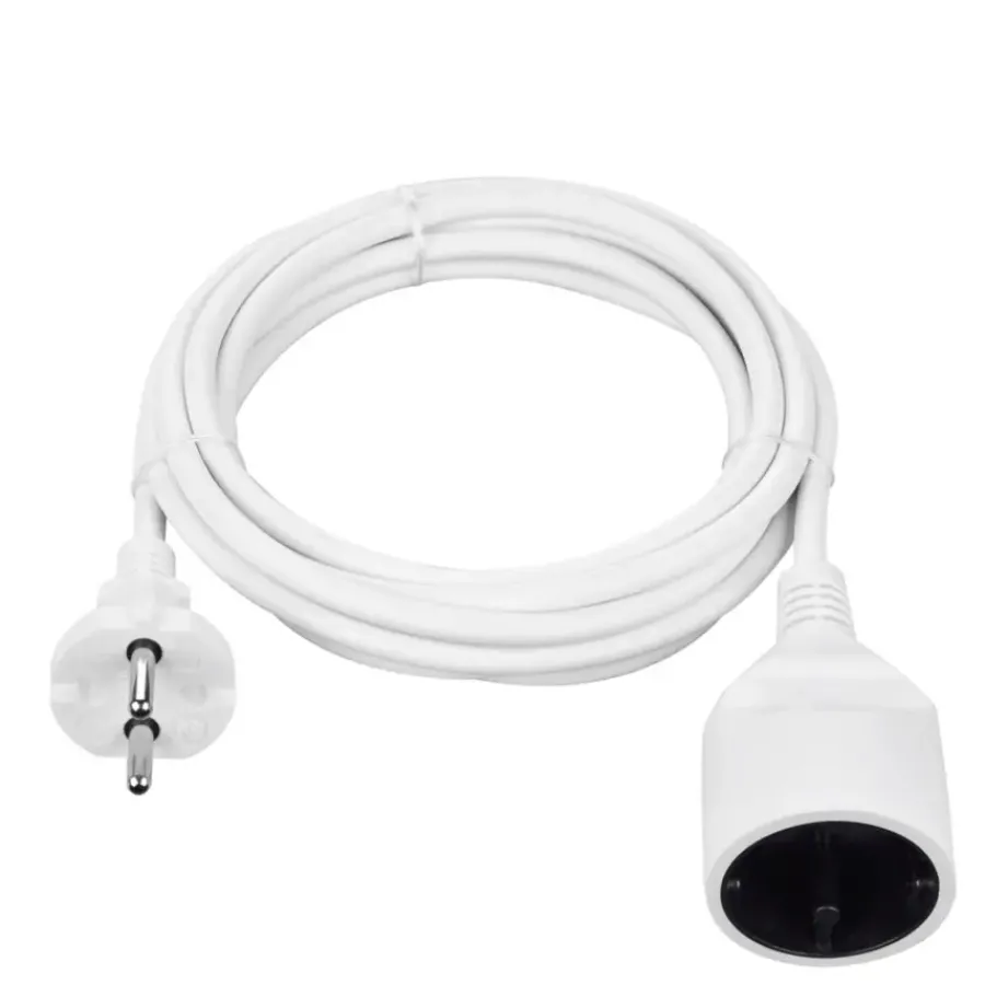 Handson Verlengsnoer Zonder Aarde Wit 3 Meter Discount