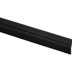 Handson zelfklevende aluminium tochtstrip met borstel 93 cm zwart