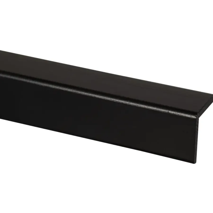Geen Hoeklat grenen gelakt zwart 34x34mm 270cm Best