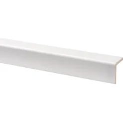 Geen Hoeklat grenen wit gegrond 27x27 mm lengte 270 cm Discount