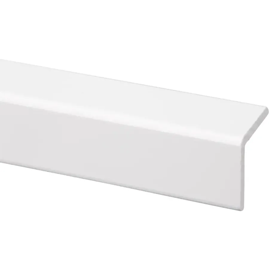 Geen Hoeklat grenen wit gelakt 34x34mm 270cm New