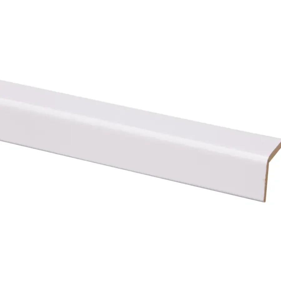 Geen Hoeklat MDF 27x27 mm lengte 260 cm gegrond New