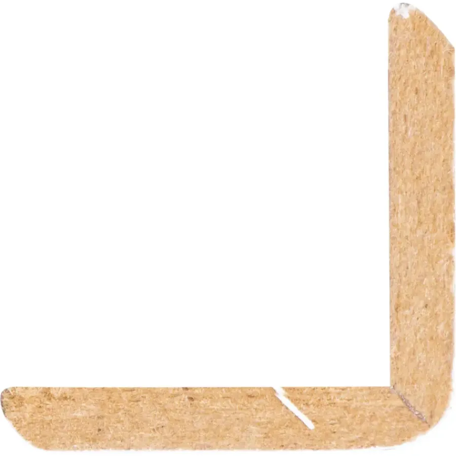 Geen Hoeklat MDF 27x27 mm lengte 260 cm gegrond New