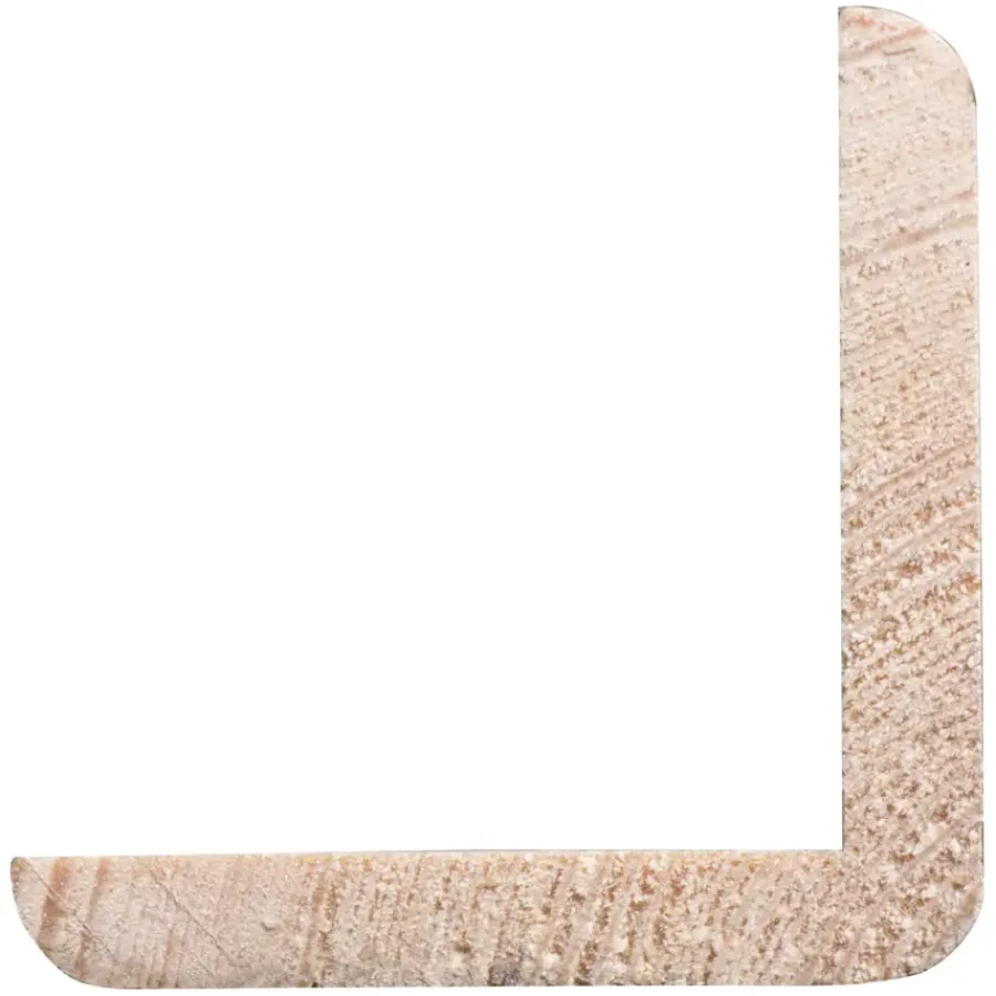Geen Hoeklat rond grenen 36x36 mm lengte 270 cm gegrond Hot