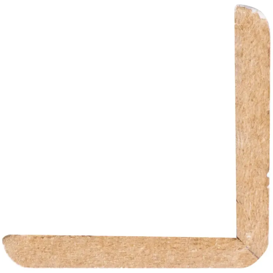 Geen Hoeklat zelfklevend MDF wit folie 33x33 mm 260 cm Hot