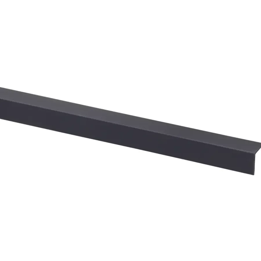 Geen Hoekprofiel kunststof antraciet 15x15 mm 260 cm