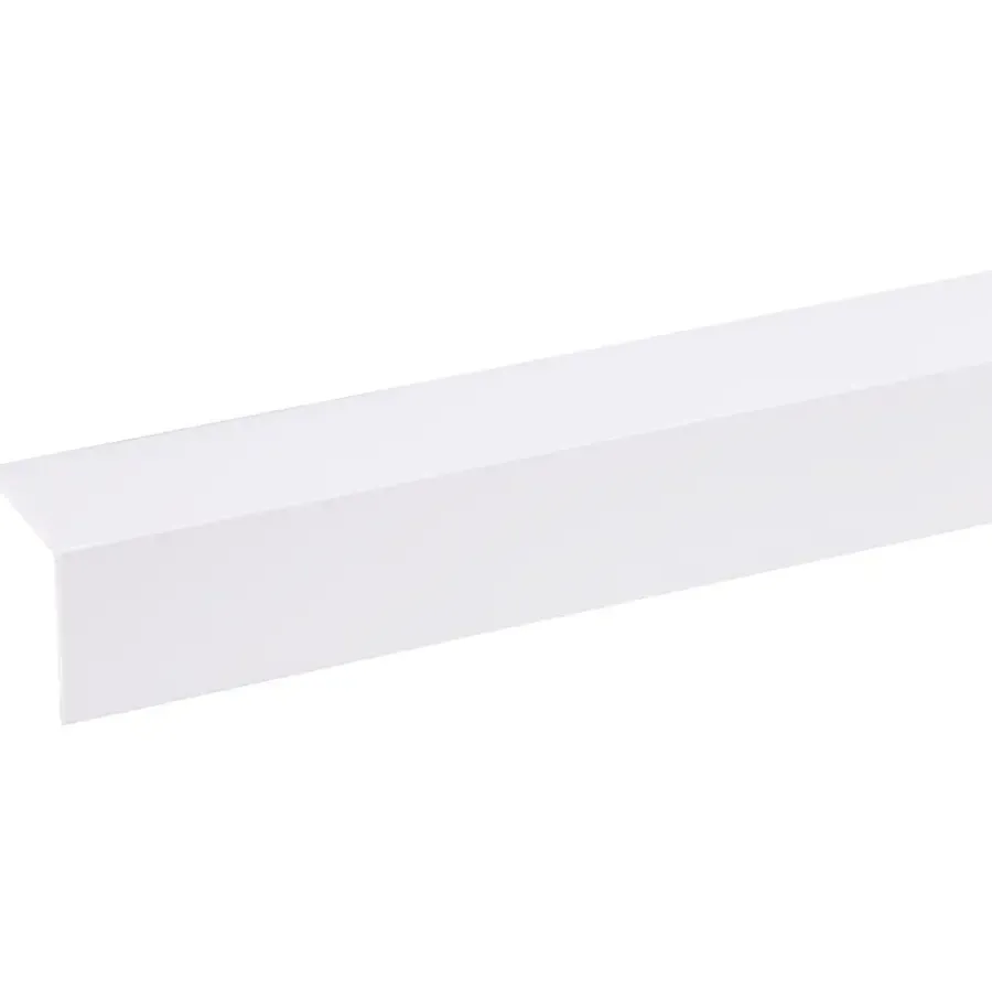 Geen Hoekprofiel kunststof wit 30x30 mm 260 cm