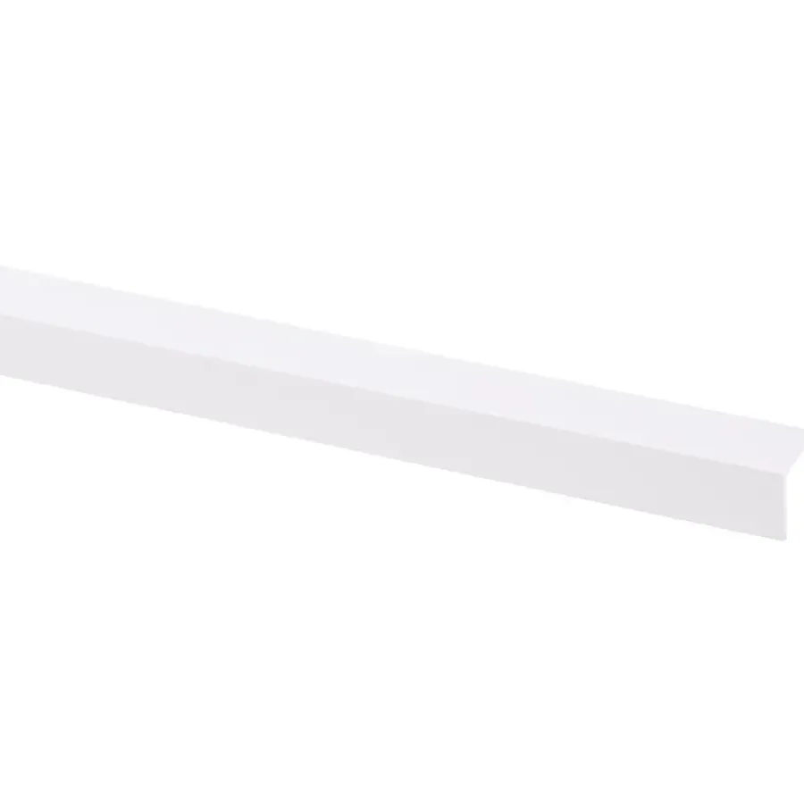 Geen Hoekprofiel kunststof wit 15x15 mm 260 cm New