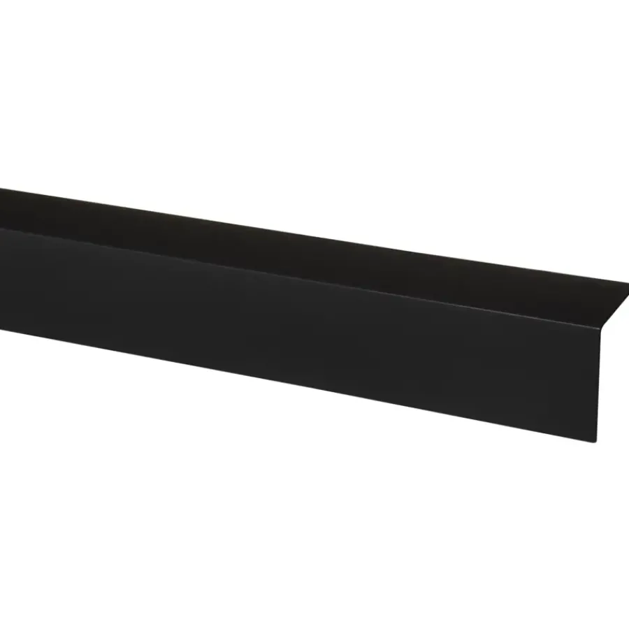 Geen Hoekprofiel kunststof zwart 50x50mm 260 cm Clearance