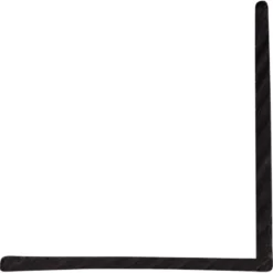 Geen Hoekprofiel kunststof zwart 20x20 mm 260 cm Clearance