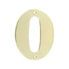 KARWEI Huiscijfer 0 messing glad Outlet
