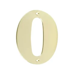 KARWEI Huiscijfer 0 messing glad Outlet