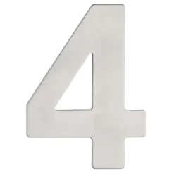 KARWEI Huiscijfer 4 RVS