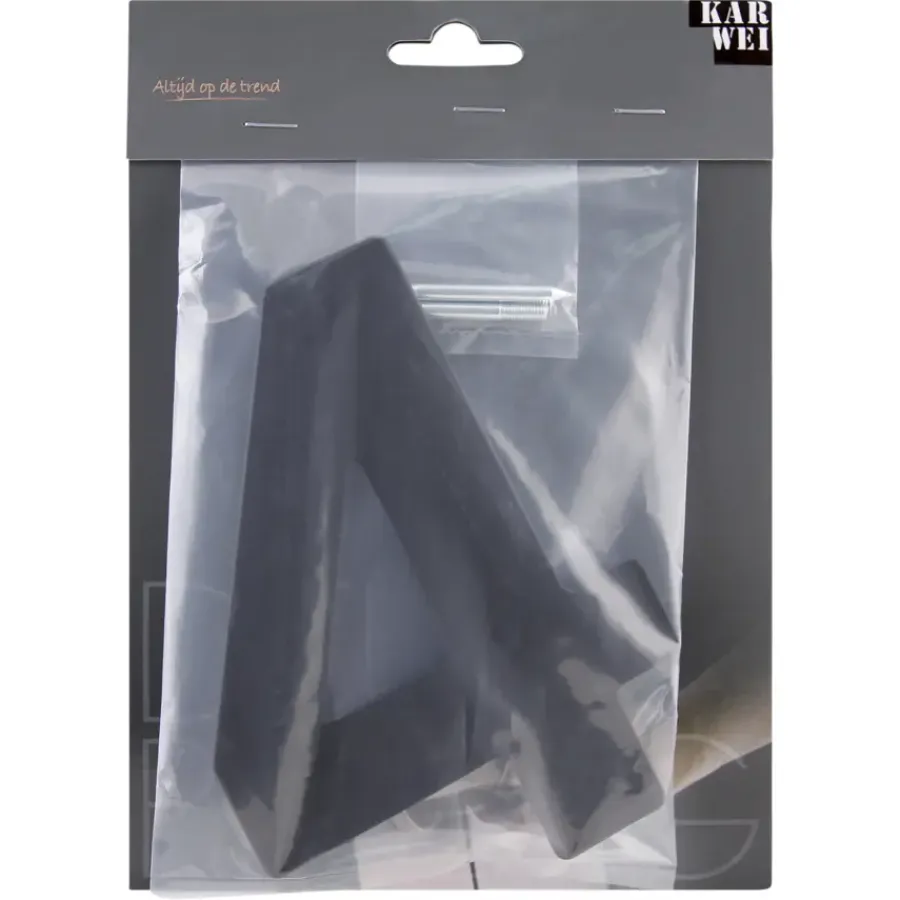 KARWEI Huiscijfer 4 Zwart RVS 15 x 10 cm Best