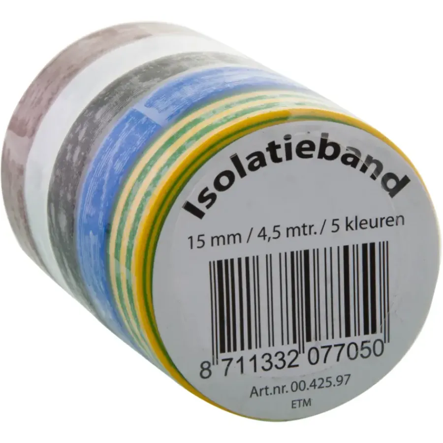 Geen Isolatieband 15mm 5 Rollen