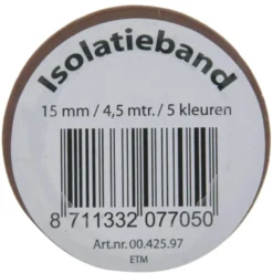 Geen Isolatieband 15mm 5 Rollen