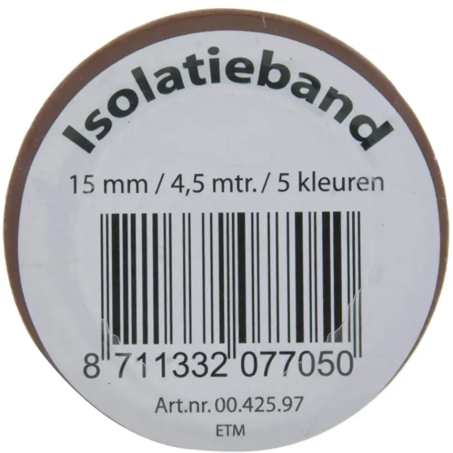Geen Isolatieband 15mm 5 Rollen