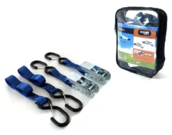 Jumbo (motor)spanbanden set met haken met klep en ratel - 2x2 stuks New