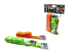 Jumbo spanbanden set 2-in-1 met D-sluiting incl. extra spanband met klemgesp New
