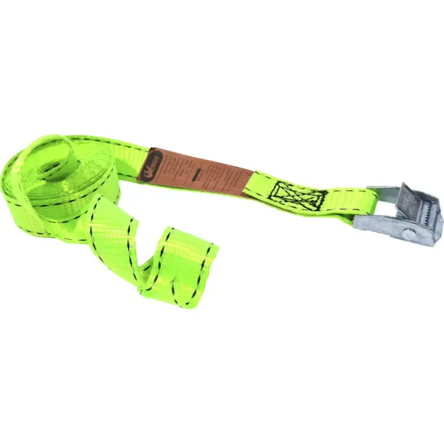 Jumbo spanband groen 25mm met klemgesp 300 cm Outlet