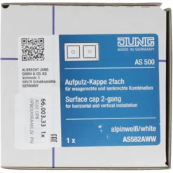 JUNG AS500 Opbouwraam 2-voudig Wit Discount