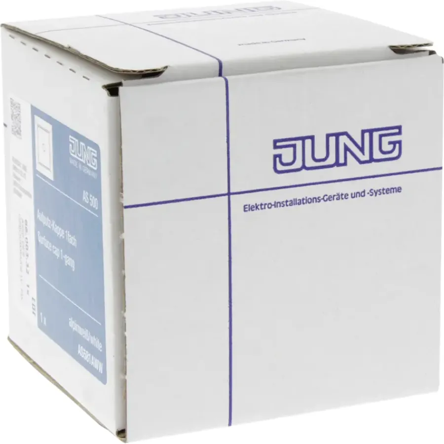 JUNG AS500 Opbouwraam 1-voudig Wit Hot