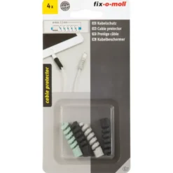 Fix-o-moll Kabelbeschermers 3 kleuren 9x42mm - 4 stuks