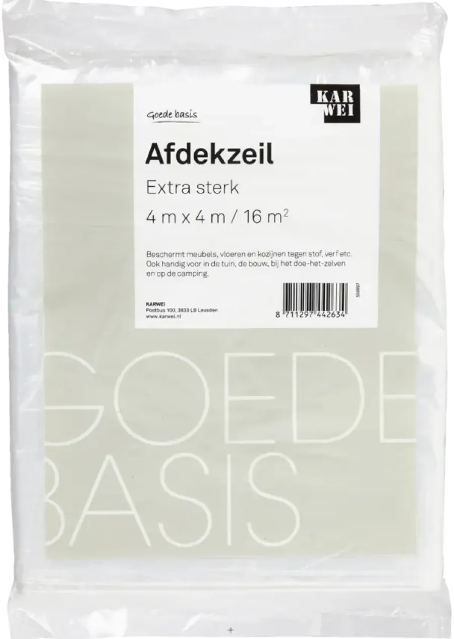 KARWEI afdekzeil extra sterk (4x4M)