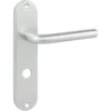 KARWEI deurkruk set Abel ovaal schild vrij-bezet sluiting 63/8 mm aluminium Hot