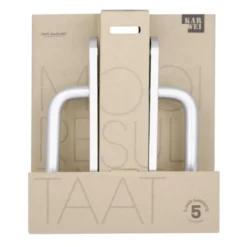 KARWEI deurkruk set Abel ovaal schild sleutelgat 56 mm aluminium Outlet