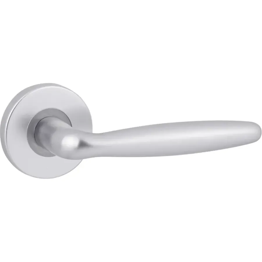 KARWEI deurkruk set Antonio rond rozet aluminium New
