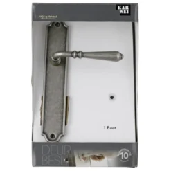 KARWEI deurkruk set Bento ovaal blind schild tin look messing Hot