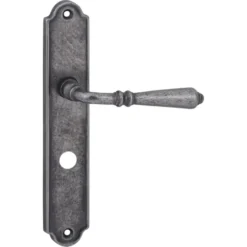 KARWEI deurkruk set Bento ovaal schild vrij-bezet sluiting 63/8 mm tin look messing Discount