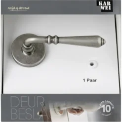 KARWEI deurkruk set Bento rond rozet tin look messing Outlet