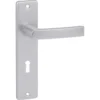 KARWEI deurkruk set Blok recht schild sleutelgat 56 mm aluminium Clearance