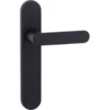 KARWEI deurkruk set Bolton ovaal blind schild zwart RVS Outlet