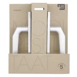 KARWEI deurkruk set Daan recht schild sleutelgat 56 mm aluminium New