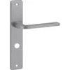 KARWEI deurkruk set Enzo recht schild vrij-bezet sluiting 63/8 mm RVS look aluminium Best