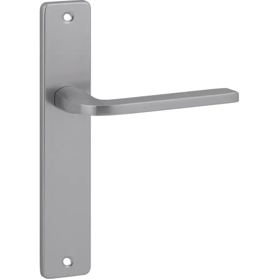 KARWEI deurkruk set Enzo recht blind schild RVS look aluminium Clearance