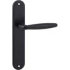 KARWEI deurkruk set Eros ovaal blind schild zwart aluminium Discount