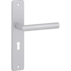 KARWEI deurkruk set Greece recht schild sleutelgat 56 mm ANOX aluminium mat Hot