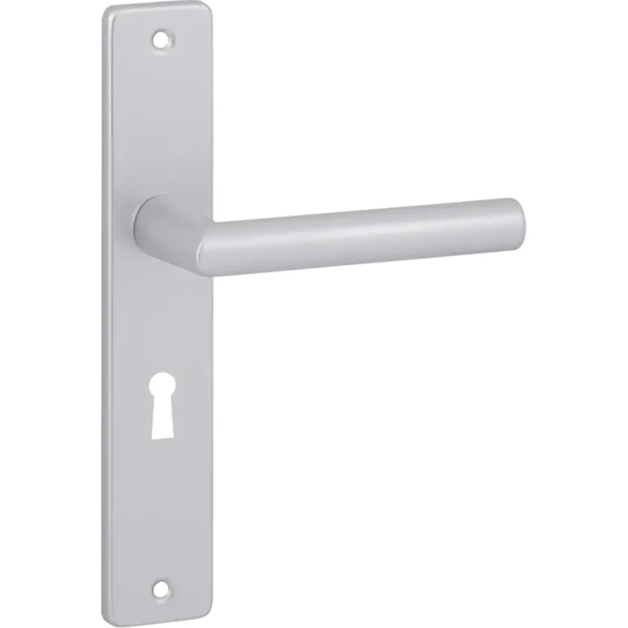 KARWEI deurkruk set Greece recht schild sleutelgat 56 mm ANOX aluminium mat Hot