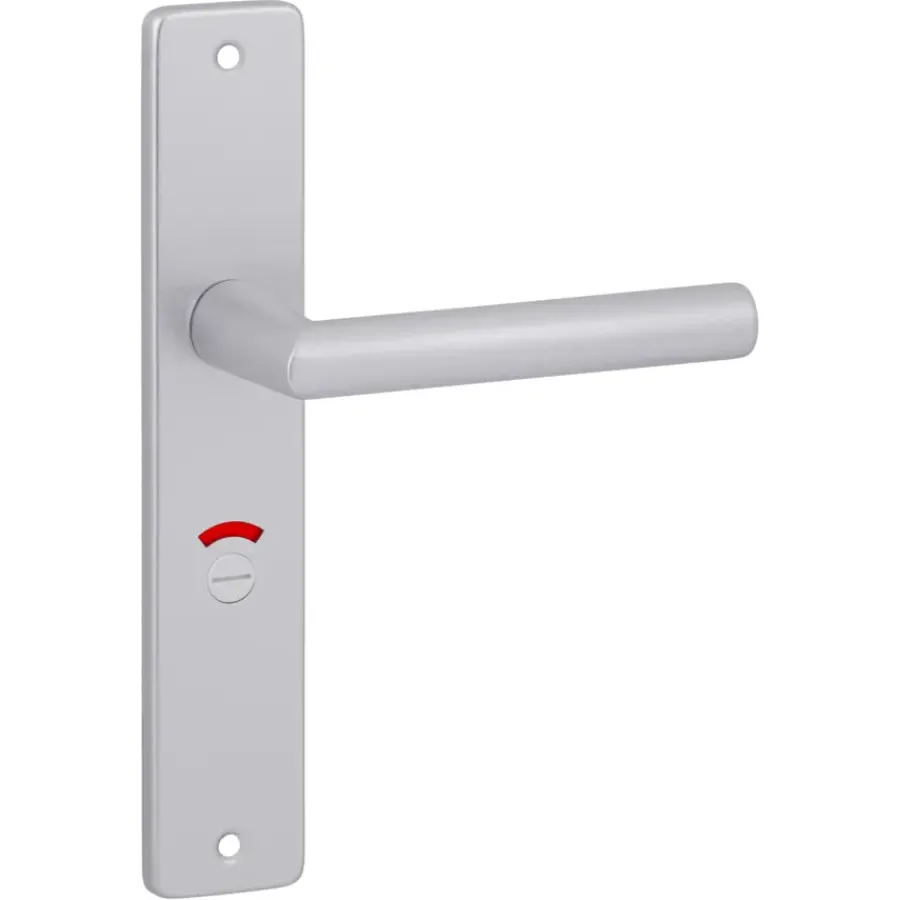 KARWEI deurkruk set Greece recht schild vrij-bezet sluiting 63/8 mm ANOX aluminium mat Clearance